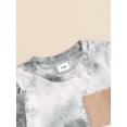 thumbnail image 5 of Bagilaanoe 2pcs Toddler Baby Boy Shorts Set Short Sleeve Tie-dye Print T Shirt Tops + Shorts 6M 12M 18M 24M 3T Kids Casual Summer Clothes, 5 of 7