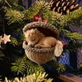 thumbnail image 4 of YHAICO Forest Animal Acorn Ornaments Cozy Forest Christmas Decorations,2025 New Pine Cone Animal Christmas Decor,Adorable Forest Animals Sleeping Panda,Bunny,or Dog,Acrylic, 4 of 6