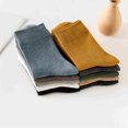 thumbnail image 2 of Calcetines de tubo de algodón de color sólido para hombre, calcetines altos de goma para hombre, primavera, otoño e invierno, 2 of 5