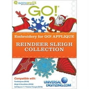 GO! Universal Embroidery, Reindeer Sleigh Collection