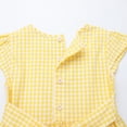 thumbnail image 5 of HILEELANG 3-13T Little/Big Girls Yellow Gingham 100% Cotton Dress Size 10-11T, 5 of 8