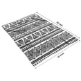 thumbnail image 4 of Black Geometric Triangle Diamond Pattern Blanket,Comfortable Soft Flannel Throw Blanket,All Season,Warm Lightweight Blankets for Sofa Bed Couch Living Room Chair,40"x50", 4 of 4