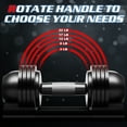 thumbnail image 2 of Adjustable Dumbbell,22lb/44lb/52lb Single Dumbbell Set with Tray for Workout Strength Training Fitness, 2 of 7