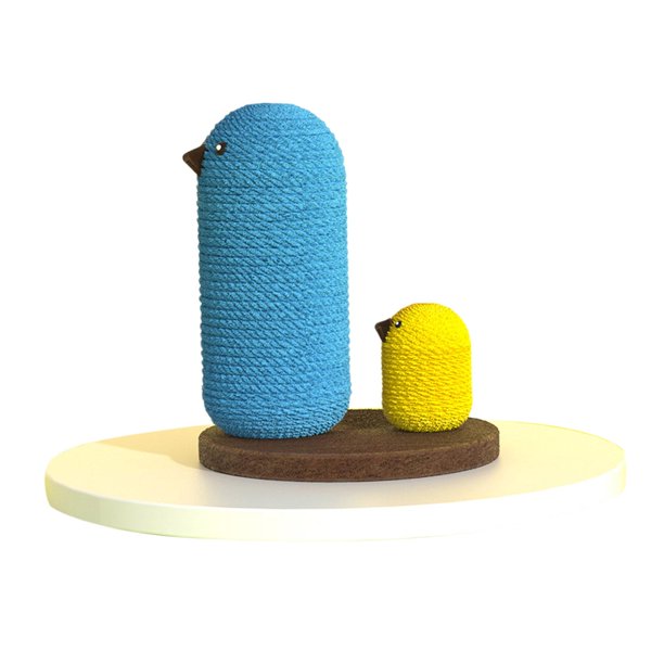 Divertido Gato de Sisal Rasguño Poste de Escalada de Trepar Actid de Mascotas Juguete Interactivo - Pollo Sunnimix Marco de escalada para gatos