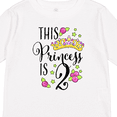 thumbnail image 4 of Inktastic This Princess is Two- Second Birthday Girls Long Sleeve Toddler T-Shirt, 4 of 5