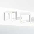 thumbnail image 4 of Furinno Classic Homey Square Nightstand, Bedside Tables, Set of 2, White, 4 of 6