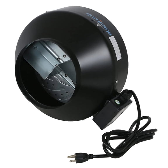 Open Box Hurricane Commercial Inline Wall Mount Fan for HVAC & Ventilation Uses