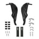 thumbnail image 1 of Kit de cubiertas para manillares de motocicleta Unique Bargains 7/8" 22mm 15/16" 24mm, agarres de manillar de aleación de aluminio y goma, color negro, 1 juego, 1 of 7