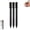 Black*3, variant on Geometric Decompression Pen, Funny Geometric Metal Crinkle Pen, Geometrics Metal Crinkle Pens, 0.5mm Retractable Metals Shape Shifting Switch Pens for Writing and Drawing
