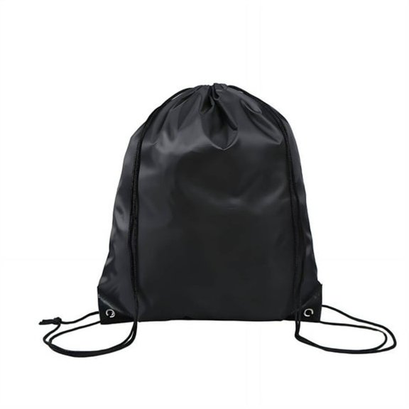 GASTROPOD Drawstring Backpack Maximum Storage Drawstring Bags Minimal Weight Length-Adjustable Straps Draw String Back Bag Black