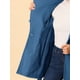 thumbnail image 5 of Abrigo largo de invierno con cinturón de manga larga y cuello de pie clásico para mujer INSPIRE CHIC XL gris oscuro azul, 5 of 7