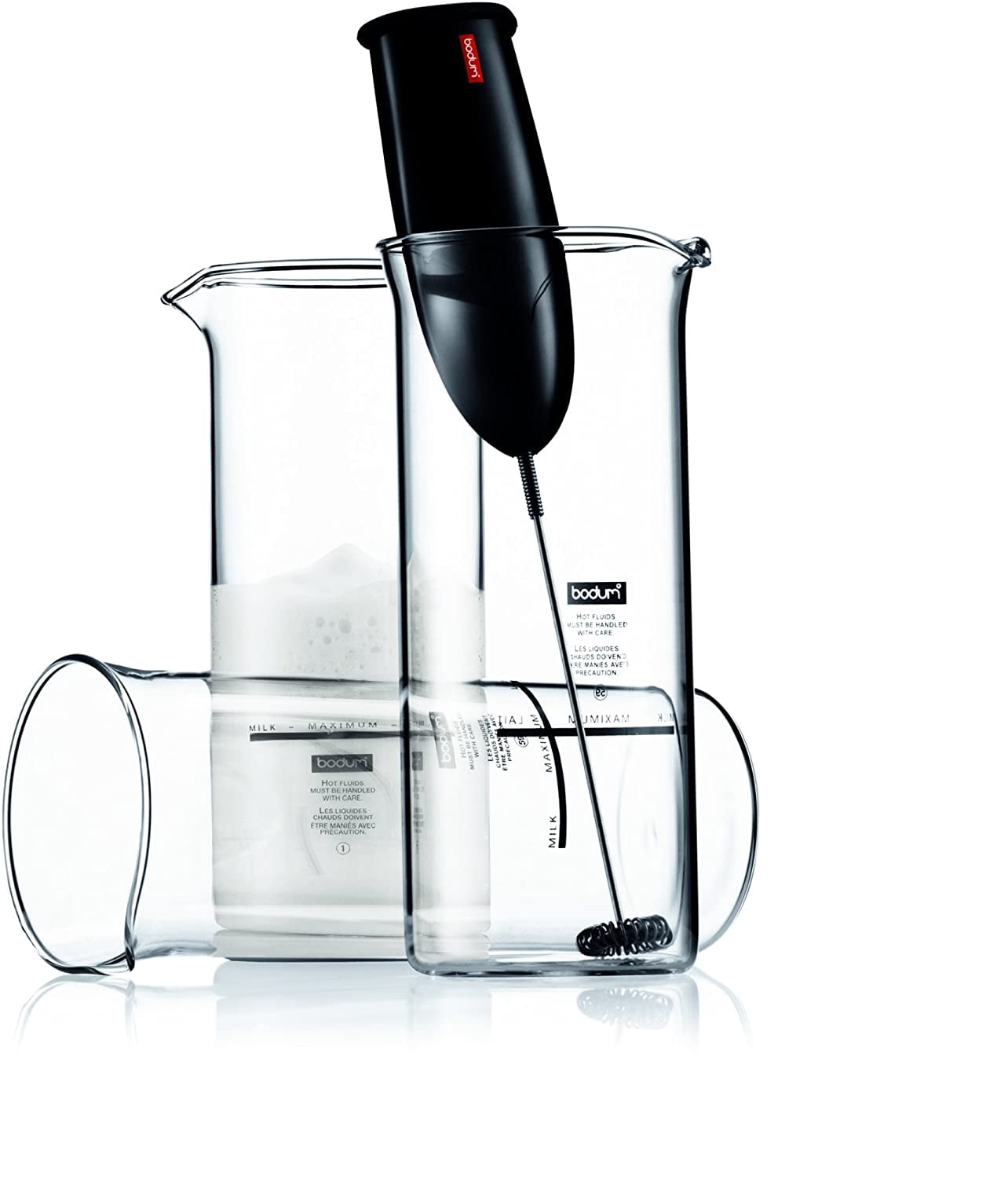 Bodum Schiuma Milk Frother, Battery Operated, 9 inches, Stainless Steel