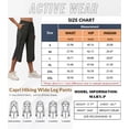 thumbnail image 4 of Xidunhg Women's Capri Pants Wide Leg Plus Size Lightweight Quick Dry Casual Summer Sweatpants Hiking Walking Armygreen XL, 4 of 13
