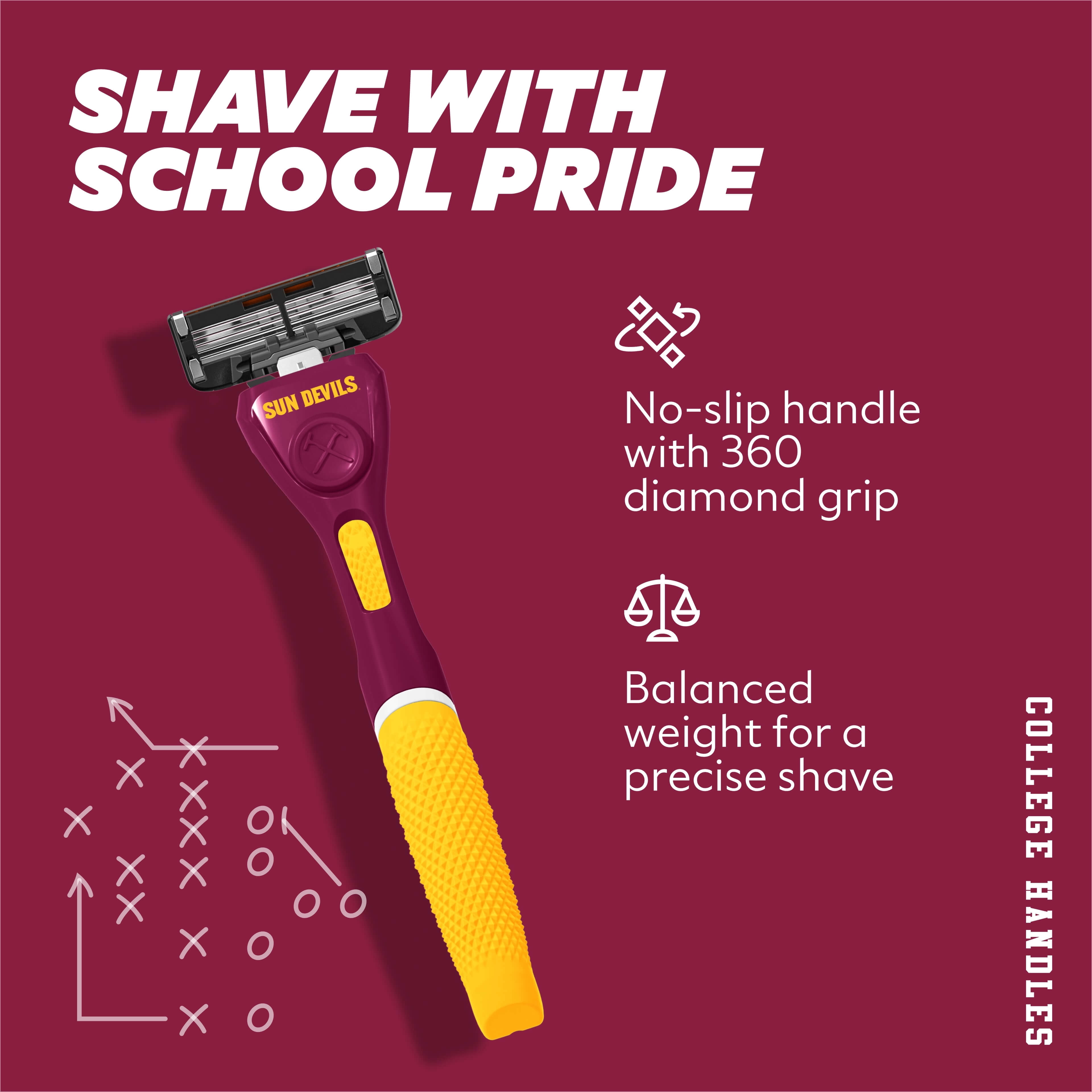 Dollar Shave Club Arizona State 6-Blade Razor Starter Set