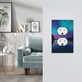 thumbnail image 5 of Fotbe Night At Lake Aurora Print Duplex Receptacle Wall Plate, 1-Gang 5.0" x3.0" Wall Outlet Covers, Dual Outlet Faceplates Covers, Color-matched Screws Included-Style S, 5 of 6