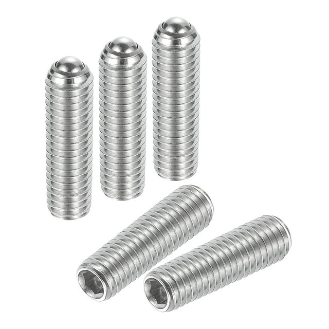 Ball Point Set Screws, M8 x 30mm 304 Stainless Steel Metric Spring Hex Socket Screw 15pack