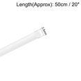 thumbnail image 2 of Unique Bargains 2.5mm × 20' ABS Plastic Round Bar Rod for Architectural Model Making DIY White 10 pcs, 2 of 2