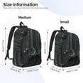 thumbnail image 2 of Kdxio Fantasy Medieval Weaponry Print Canvas Backpack for School Work Travel Lightweight Unisex Daypack with Laptop Compartment and Adjustable Straps-Small, 2 of 5