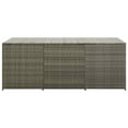 thumbnail image 2 of vidaXL Boîte de Rangement de Jardin en Rotin Synthétique 180x90x70 cm Gris, 2 of 5
