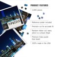 thumbnail image 2 of Lantern Press 1000 Piece Jigsaw Puzzle, New York City, New York, Brooklyn Bridge with Twin Tower Lights, Photography A-92017, 2 of 5