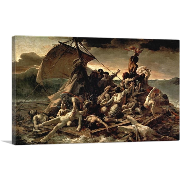 ARTCANVAS The Raft Of The Medusa 1819 Canvas Art Print by Theodore Gericault - Size: 26" x 18" (0.75" Deep)