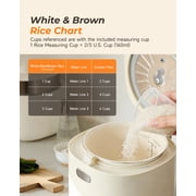 Rice Cooker Small, 3-Cup Uncooked (6-Cup Cooked), Compact Mini Rice Cooker Small Kitchen with Ceramic Coated Inner Pot, Rice Maker with 6 Menu Options, 12H Delay Timer, Low Temperature Cooking