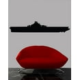 thumbnail image 2 of Wallhogs Haynes Aircraft Carrier Silhouette Cutout Wall Decal, 2 of 2