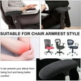 thumbnail image 7 of MODANU 1 Pair Office Chair Arm Armrest Covers Stretchable Slipcover Protector Sleeve for Computer Gaming Desk Rotating Chairs Easy Install & Clean, Comfortable, Matt Black, 7 of 7