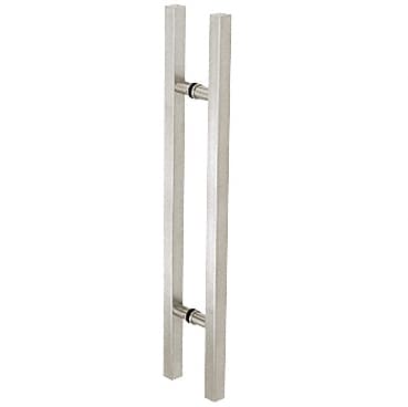 36 Inch Polished Chrome Square Pull Handles Entry Door Entrance Stainless Steel 