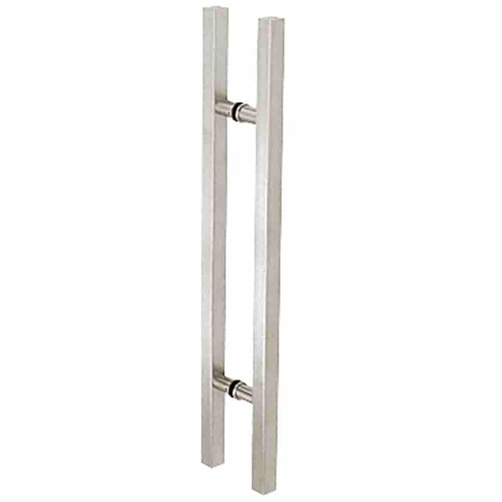 CRL 36SQRLPBS Brushed Stainless Glass Mounted Square Ladder Style Pull