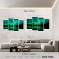 thumbnail image 4 of Elephant Stock Mystic Aurora Wall Art - Horizontal Multi Panel Canvas - Living Room Wall Decor - Nature Multi Panel - Teal And Black Decor - 75" x 48", 4 of 8