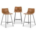 thumbnail image 6 of Poly & Bark Paxton 24” Counter Stool in Tan (Set of 3), 6 of 7