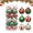 A, variant on 30PC Red And Green Christmas Ornaments Ball,6CM Christmas Ball Ornaments Glittering Hanging Plastic Xmas Balls Christmas Tree Decorations Set Candy Peppermint Swirl Christmas Bulbs Indoor