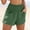 03 Green, variant on YueHuiYing Linen Shorts for Women Summer Beach Casual Shorts Comfy Lightweight Vacation Cruise Outfits Lounge Pants with Pockets Yellow L