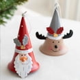 thumbnail image 4 of Wosthever Campana de Navidad Decoración Festival Adornos Diseño de escena Campanas de hierro Colgantes Ornamento colgante Prop Accesorios de vacaciones Kits de decoración para fiestas Papá Noel Wosthever HA069396-01, 4 of 6