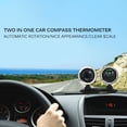 thumbnail image 2 of Adornos Para Coche 2 En 1, Brújula, Termómetro, Guía, Dirección De Bola, Tablero, Bola, Vehículo, Accesorios Automotrices, Estilismo Para Coche Serendint VI003515-00, 2 of 6
