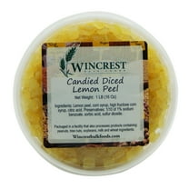 WinCrest Candied Diced Lemon Peel ~ 1 Lb Tub