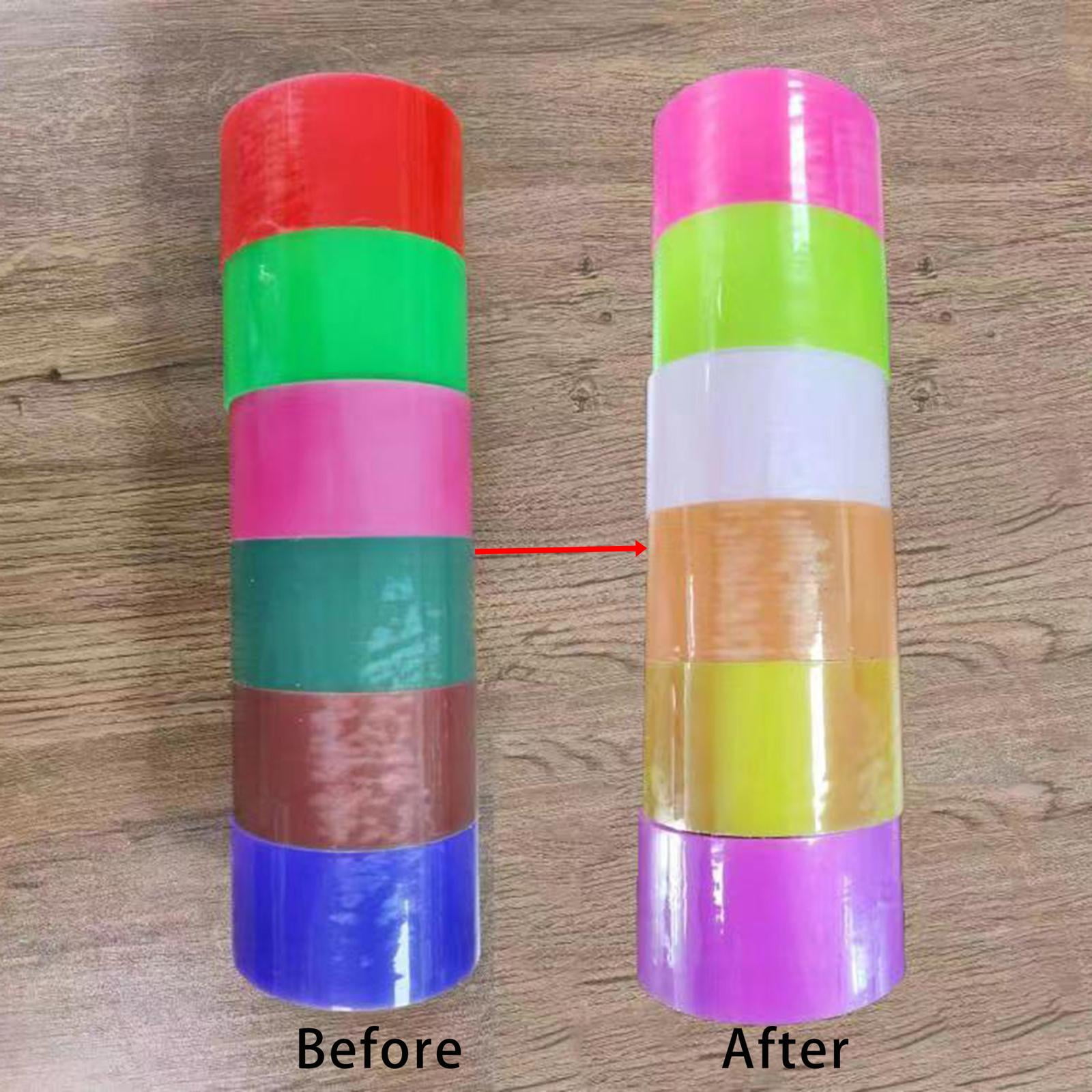 6x Sticky Ball Tape Relaxing Blow Bubbles Balloons for Children Party Adult 6cm Thermochromic