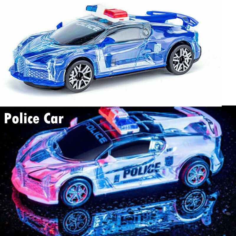 Figure PlaySet Toy Xmas Toddler Kids Musical R/C Remote Control Police Vehicle 