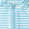 thumbnail image 6 of WOYY Boys Striped Swimsuit Short Sleeve UPF 50+ Rash Guard & Swim Trunks & Hat, 6 of 8