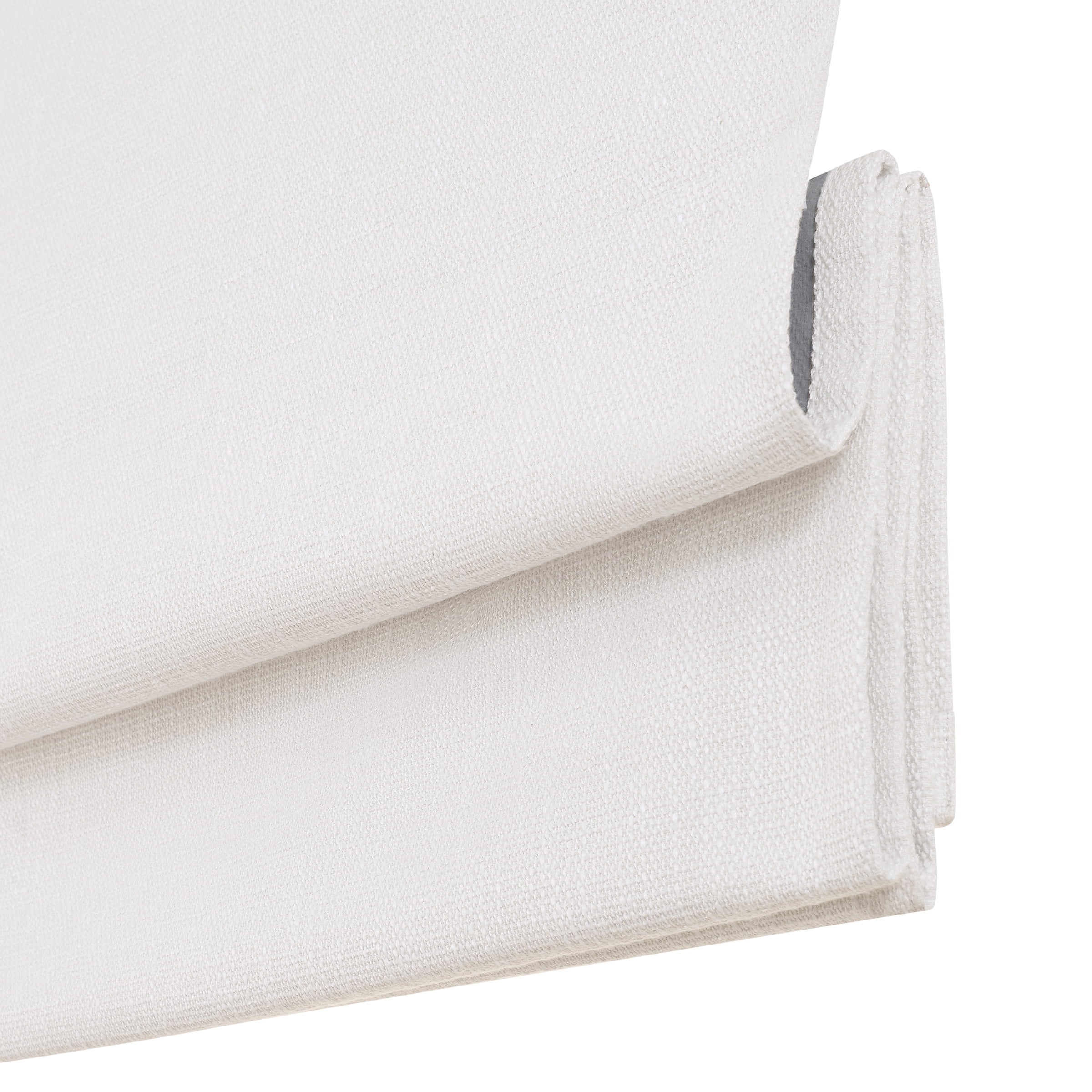 Eclipse Drew Textured Solid, 100% Total Blackout, Cordless Roman Shade, White, 36 x 64