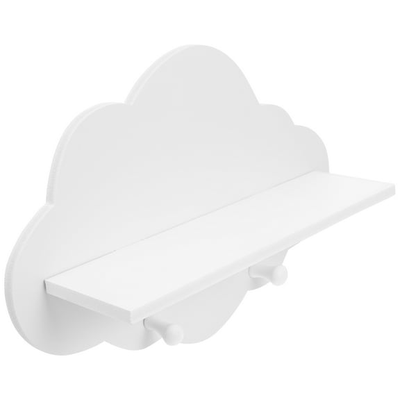 MLINS  Cloud Shelf Storage Shelves Solid Wood Partition Rack Heavy Duty Child