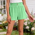 thumbnail image 2 of Akiihool Short pour Fille Short de Vélo pour Tout-Petites Danse Roue sous Robe Short pour Bébé Fille (Vert Pâle,13-14 Ans), 2 of 4