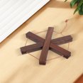 thumbnail image 4 of RENACLIPY wood coaster Wooden Trivets Jute Rope Nonslip 1Set, 4 of 8
