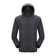 thumbnail image 5 of Qarigey Chaqueta de protección solar a prueba de viento unisex abrigo con capucha ropa XL negro Type2 NO2 Qarigey CBP224559, 5 of 5