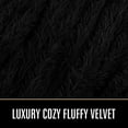thumbnail image 6 of Lochas Soft Shaggy Blanket Plush Bed Cozy Sherpa Fluffy Blankets for Couch Chair Sofa,50"x60",Black, 6 of 7