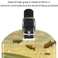 thumbnail image 4 of Square 2Pack PU Leather Sunflower Whale Cruise Luggage Tag with Privacy Cover and Name ID Tag for Travel Handbags Backpacks Luggage Tags, 4 of 6
