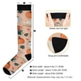 thumbnail image 3 of FORMRS Womens Knee High Socks Casual Long Thick Travel Daily Wear, 2 Pairs, Pink Fall Coffee, 3 of 6