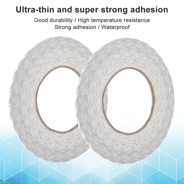 Double Sided Tape, 2Pcs Set Strong Double Sided Adhesive Tape 2mm 3mm 5mm for Mobile Phone LCD Screen, Waterproof, High Temperature Resistance.