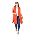 thumbnail image 4 of Chaleco largo de vestir Roman Fashion /Tallas Extras, 1360 (Naranja) naranja 38, 4 of 5